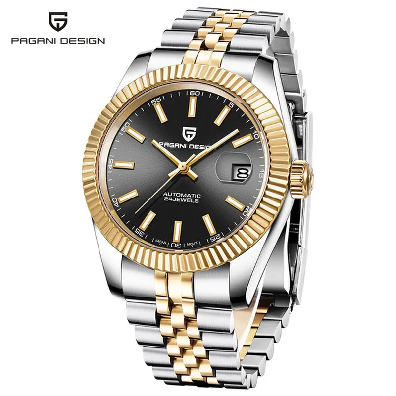 Mechanical Watch Men Wrist Automatic Watches Men Waterproof Black Full-Steel Watch Clock Montre Homme Newwatch