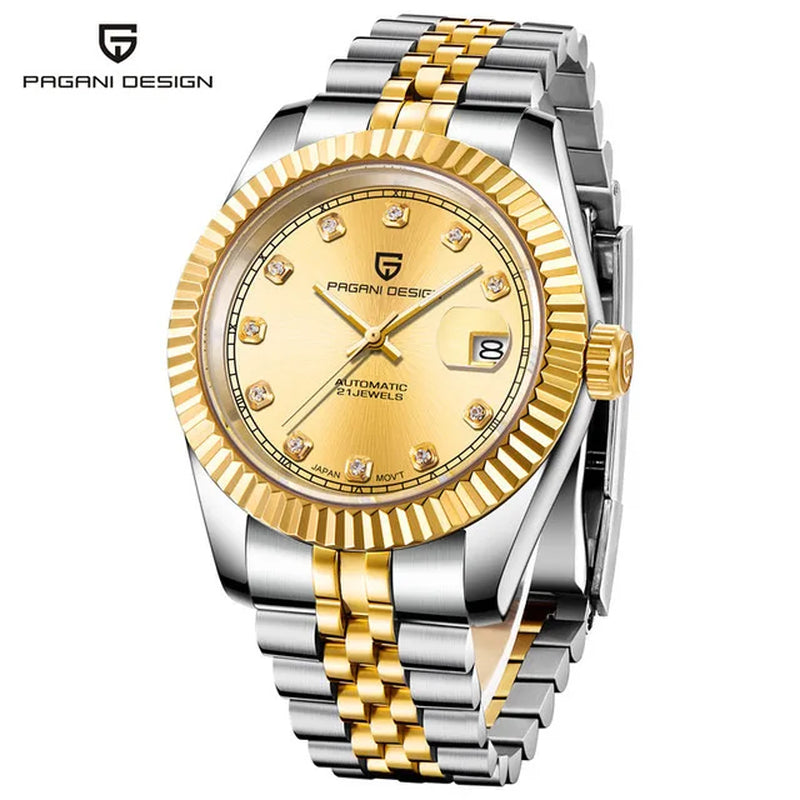 Mechanical Watch Men Wrist Automatic Watches Men Waterproof Black Full-Steel Watch Clock Montre Homme Newwatch