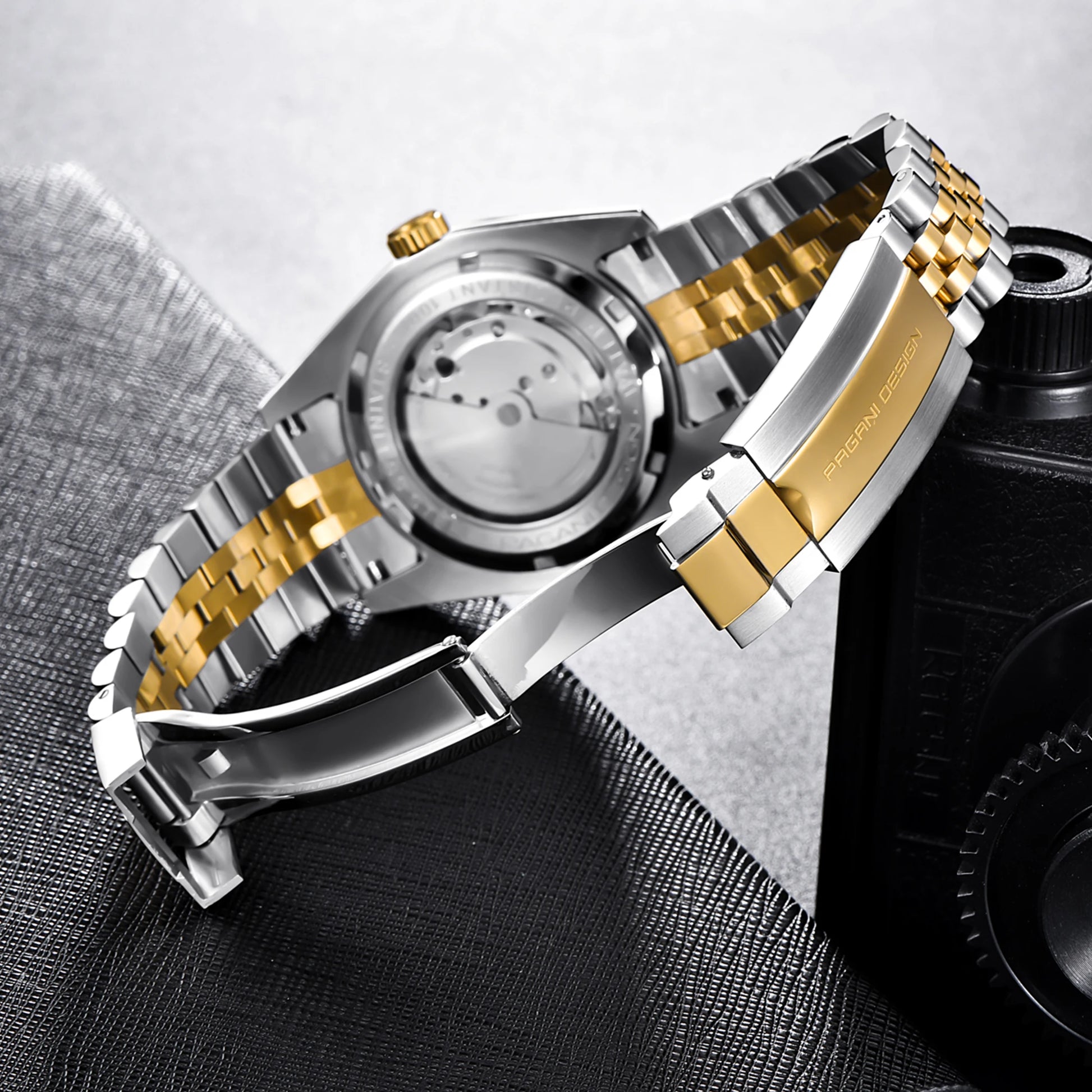 Mechanical Watch Men Wrist Automatic Watches Men Waterproof Black Full-Steel Watch Clock Montre Homme Newwatch
